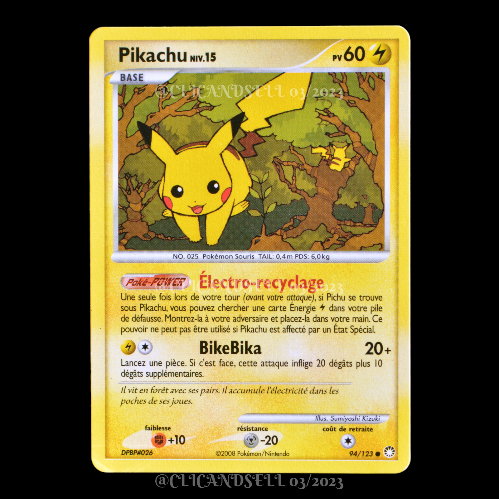 carte Pokémon Pikachu 94 123 1 DP02 Trésors Mystérieux NEUF FR eBay