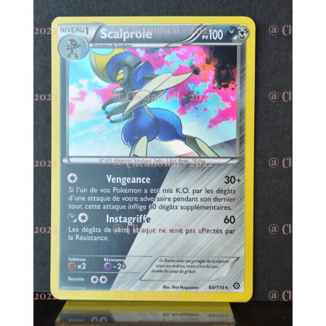 carte Pokémon Scalproie 100 PV 64 114 XY11 Offensive Vapeur NEUF FR