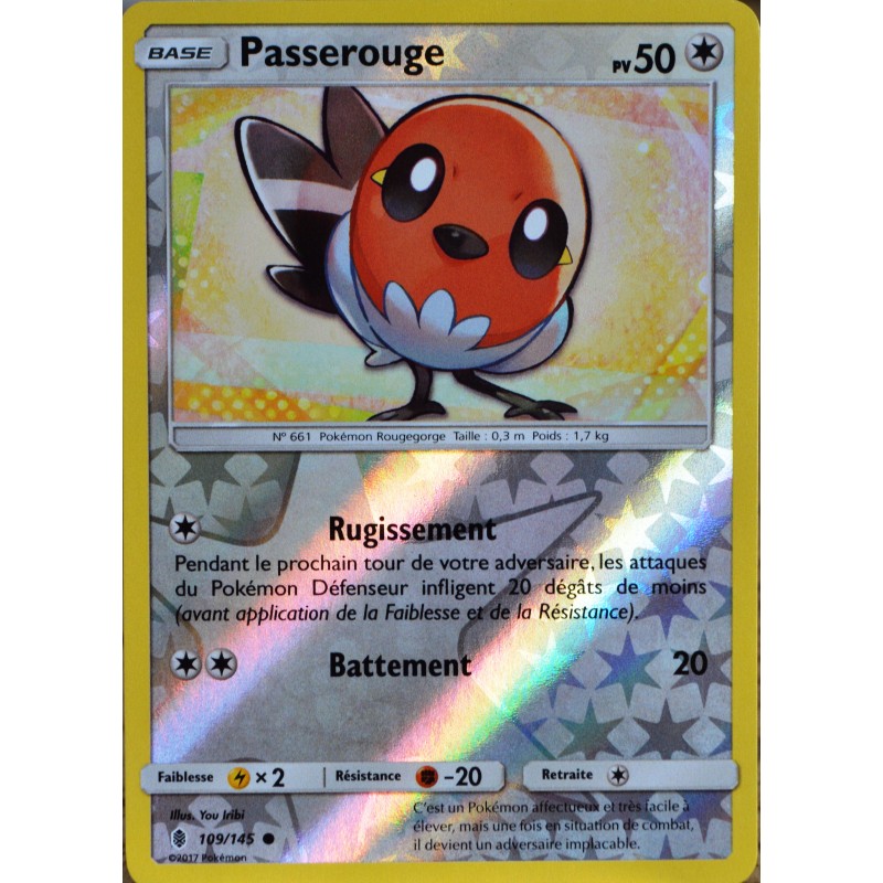 Carte Pokemon 109 145 Passerouge 50 Pv Reverse Sl2 Soleil Et Lune Gardiens Ascendants Neuf Fr Clicandsell