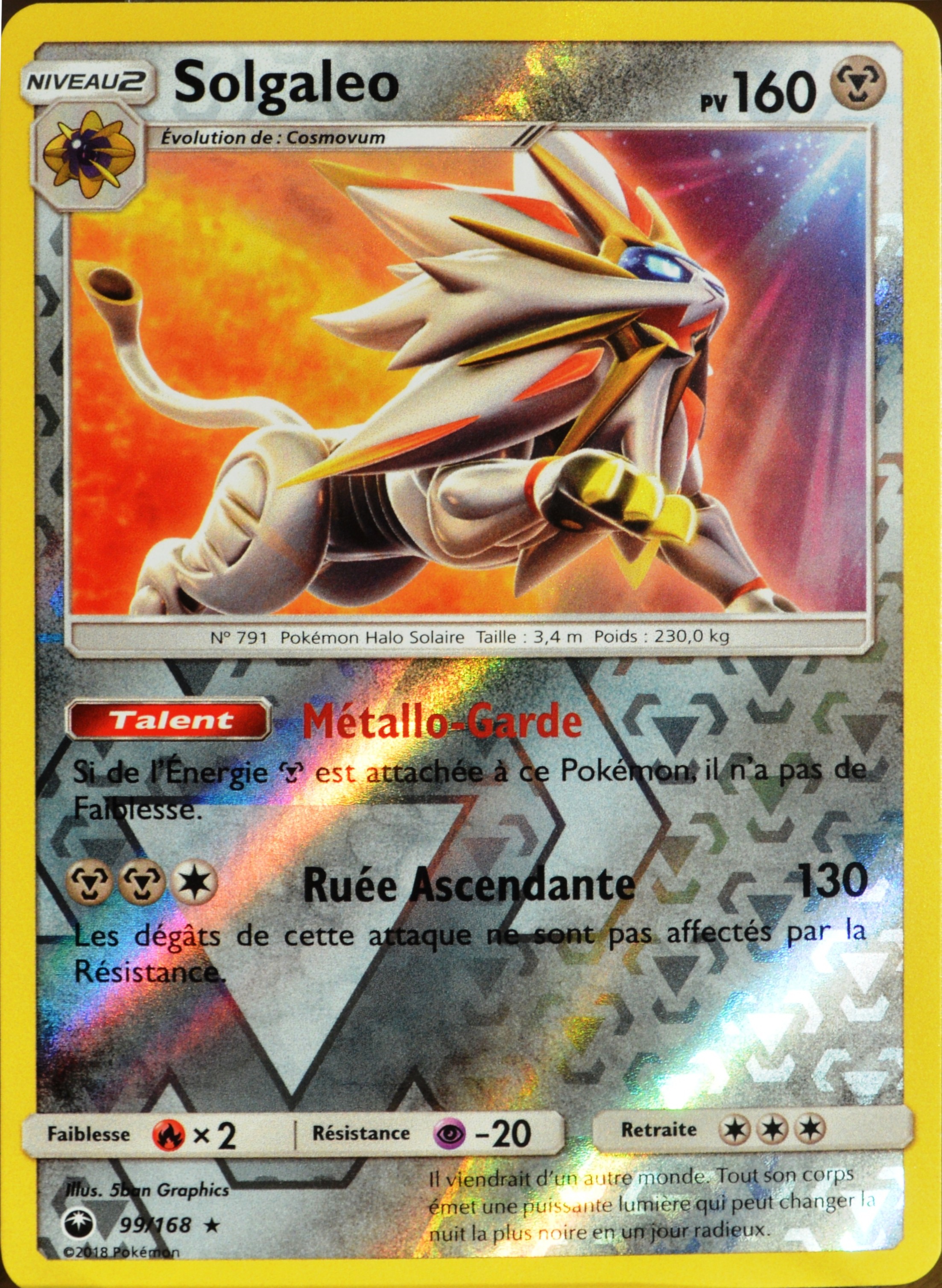 Carte Pokemon 99 168 Solgaleo Reverse Sl7 Soleil Et Lune Tempete Celeste Neuf Fr Clicandsell